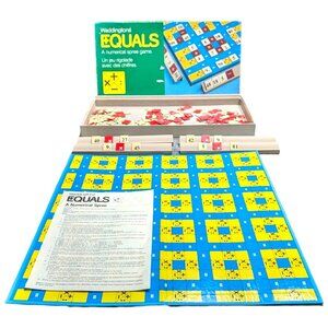 WADDINGTONS Equals NUMERICAL SPREE GAME Vintage MATH BOARD GAME